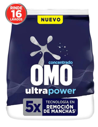 Detergente en Polvo Omo Matic Ultra Power 800g por $1.990