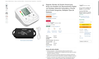Monitor de Presión Arterial Raganet OT021 por $148 | Oferta Amazon