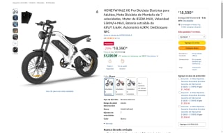 Bici Eléctrica HONEYWHALE K6 Pro por $17,390 | Amazon