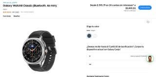 Samsung Galaxy Watch 8 Classic 46mm por $3,924