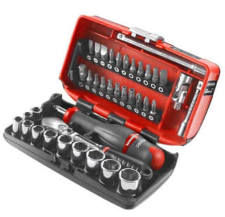 Coffret de 38 pieces douilles et embouts Facom 1/4" 6 pans à 105,70€