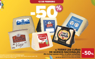 Gratis Quesos el Ventero o Quesos Nacionales en Carrefour (cheque + cupón)