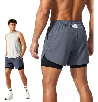 Short deportivo 2 en 1 con licra y 3 bolsillos por $88 en Mercado Libre