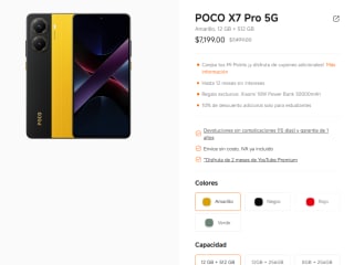 Poco X7 Pro + Power Bank 30,000mAh por $4,699 (26/5)