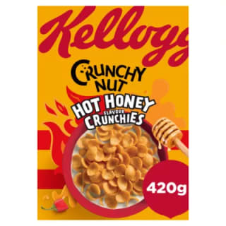 Kellogg's Crunchy Nut Hot Honey Breakfast Cereal 420g - Monks Cross