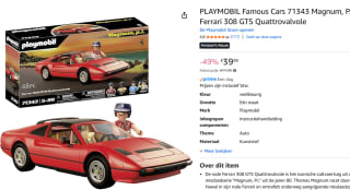 PLAYMOBIL Famous Cars 71343 Magnum, P.I. Ferrari 308 GTS voor €39,99 bij Amazon