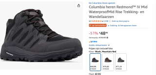 Columbia heren Redmond™ IV Mid Waterproof wandelschoenen voor €48,94 bij Amazon