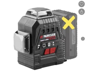 PARKSIDE PERFORMANCE® Accu-kruislijnlaser 20 V zonder accu en lader voor €43,99