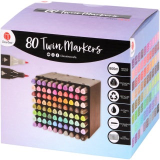 DécoTime twinmarkers 80 stuks voor €9,95 bij de Action