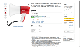 Megáfono Kaiser 700m por $239 | Oferta Amazon