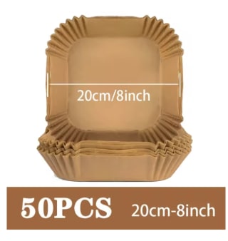 50 Unidades Papel para Freidora de Aire Cuadrado por 3,08€