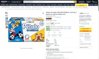Pétalo Servilleta EDICIÓN ESPECIAL 1800 uds $160 | Oferta Amazon