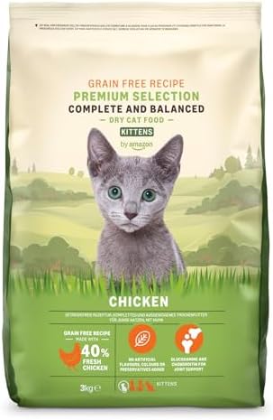3 Kg by Amazon Alimento seco para Gatitos con Pollo Fresco por 7.27€
