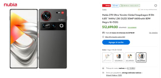 Nubia Z70 Ultra 6.85'' 144Hz 512GB por $12,699 | Oferta Walmart