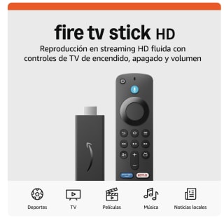 Amazon Fire TV Stick HD Reproductor multimedia streaming con mando Alexa a 25.99€