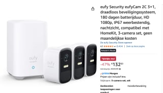 Eufy Cam 2C Draadloze Beveiligingsset incl Homebase 2 en 3 Camera's voor €132,50