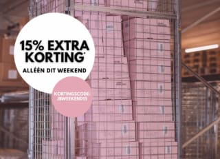 15% extra korting op bijna alles bij John Beerens