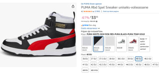 Diverse Puma Rbd Game sneakers voor €33,55 bij Amazon