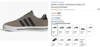 adidas Daily 4.0 schoenen voor €42 bij Amazon