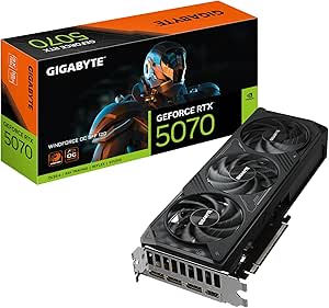 Carte graphique Gigabyte GeForce RTX 5070 Windforce OC SFF 12 Go à 599,99€
