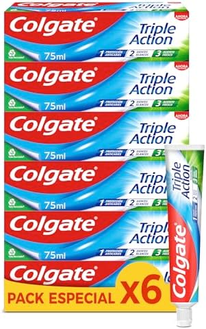 6 pastas dientes Colgate Triple Acción 75ml por 7.80€