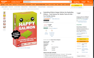 Juego de Mesa Happy Salmon por $120 | Oferta Amazon