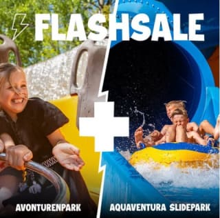 Gratis naar Aquaventura Slidepark bij aankoop ticket Avonturenpark Hellendoorn