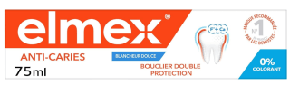 Dentifrice Elmex Anti-Caries Blancheur Douce 0 % Colorants à 3,51€