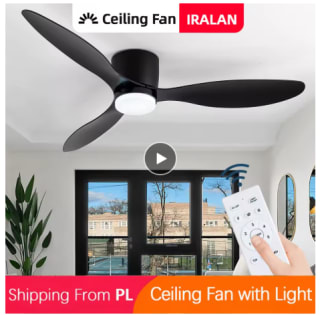 Ventilateur de plafond IRALAN avec lumière à 60,76€