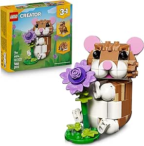 LEGO Creator 31376 3-in-1 Schattige Hamster met Bloem voor €6,74 bij Amazon