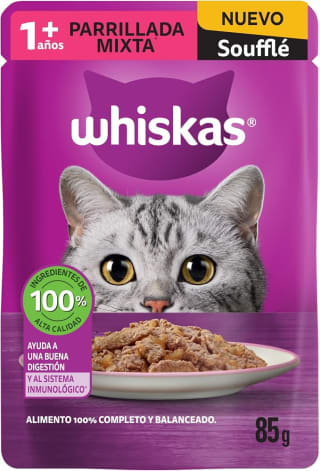 Alimento Húmedo Whiskas Soufflé Mixto 24 uds por $173 | Amazon