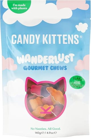 Candy Kittens Vegan Sweets – Wanderlust (140g Pack of 1) - S&S £1.53
