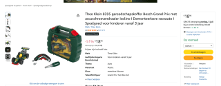 Theo Klein Gereedschapskoffer voor €18,86