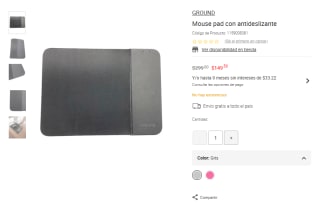Mousepad Carga Inalámbrica por $149 | Liverpool