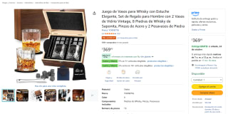YOKNETIG juego de vasos para whisky (13 piezas) por $369 en Amazon