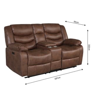 Juego de Living Reclinable CIC Domingo 3C+2C+1C Café por $1.829.990