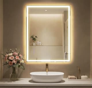 Miroir de Salle de Bain avec Éclairage Songmics à 63,99€