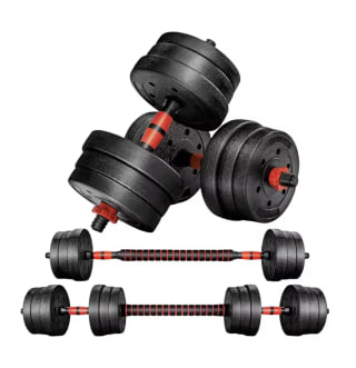 Juego de Mancuernas Ajustables 2 en 1 por 15,12€