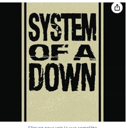 Coffret Intégrale System Of A Down - 5 albums à 29,99€