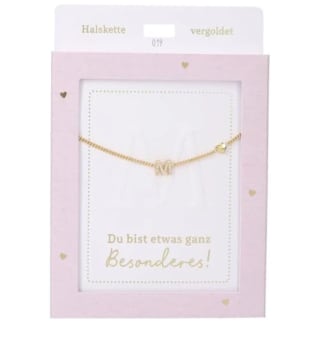 Cadena dorada con colgante de corazón por 6.99€.