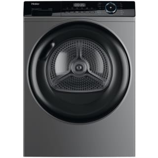 Haier HD90-A2939R-UK I-Pro Series 3 Heat Pump Tumble Dryer, 9kg, Grey, A++ Rated Wit