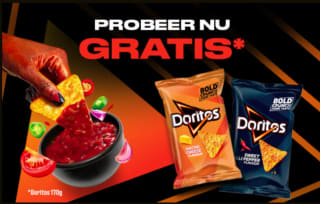 Gratis Doritos 170g verpakking via cashback bij Hasting