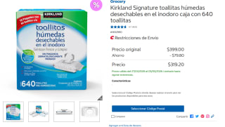 Toallitas Kirkland Signature 100uds por $319 | Oferta Costco