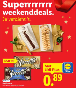 Ola Viennettaijs voor €0,89 met de Lidl Plus app