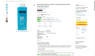 Crema Neutrogena 400ml por $84 | Oferta Amazon