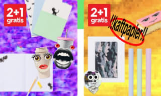 2+1 gratis op college-, schrijfblokken, schriften, kaftpapier & rekbare kaft bij HEMA