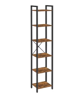 VASAGLE Librería de 6 Niveles, Biblioteca, Estantería para Oficina por 32,96€