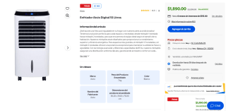 Enfriador Atvio 10L por $1,890 | Oferta Walmart
