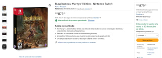 Blasphemous Martyrs' Edition Switch por $1,250 | Oferta Amazon