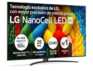 LG TV 86" NanoCell Smart TV LED IA por 929.99€.